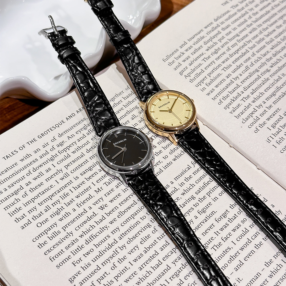 Luxury Watch Gold And Black - Neue Luxus-Vintage-Quarzuhr mit schwarzem und goldenem