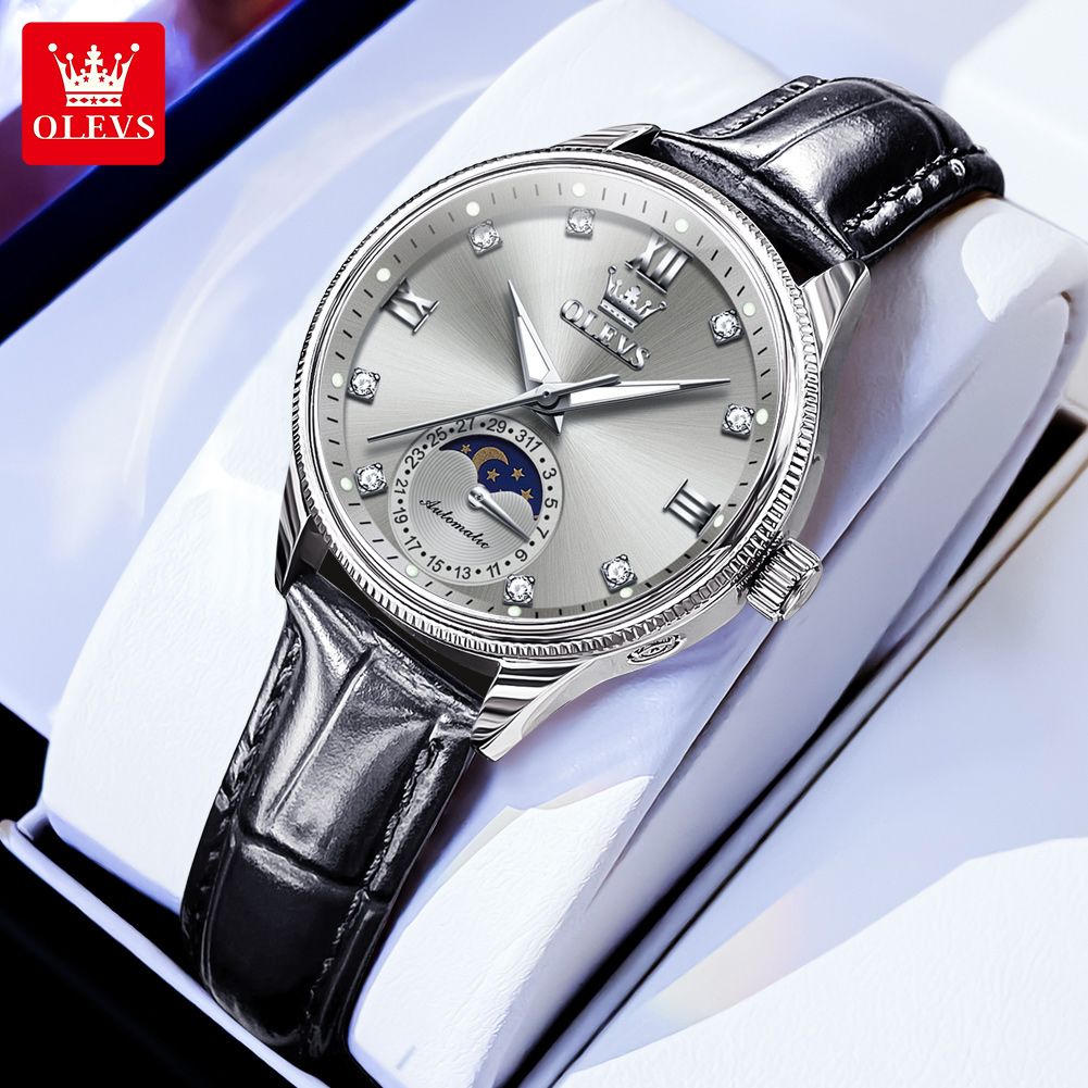 Luxury Watch Moon Phase - OLEVS Mondphase Mode Frauen Uhren Diamant