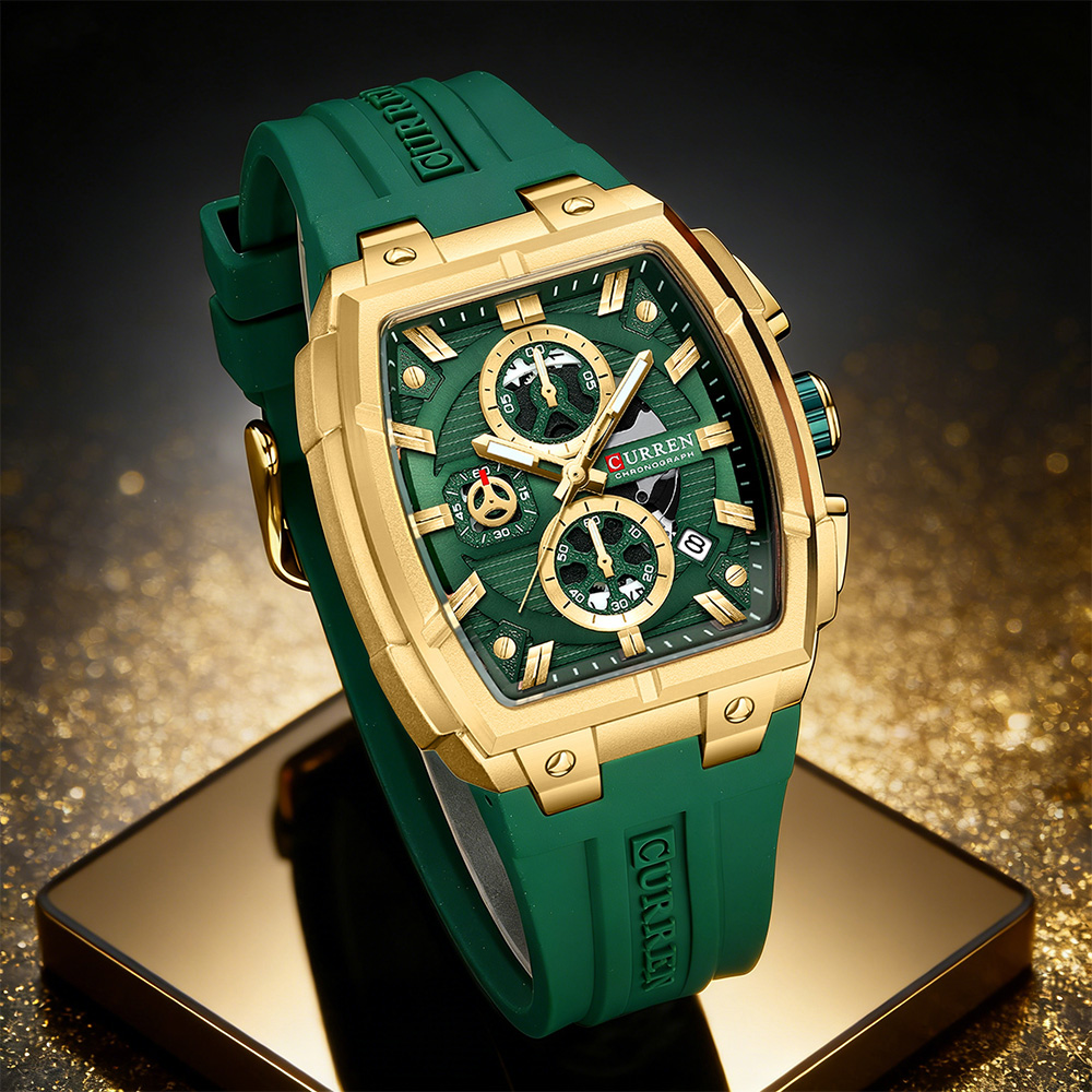 Luxury Watch Strap - CURREN Luxus-Vintage-Uhr für Herren, Sport-Chronograph, Quarz-Armbanduhr