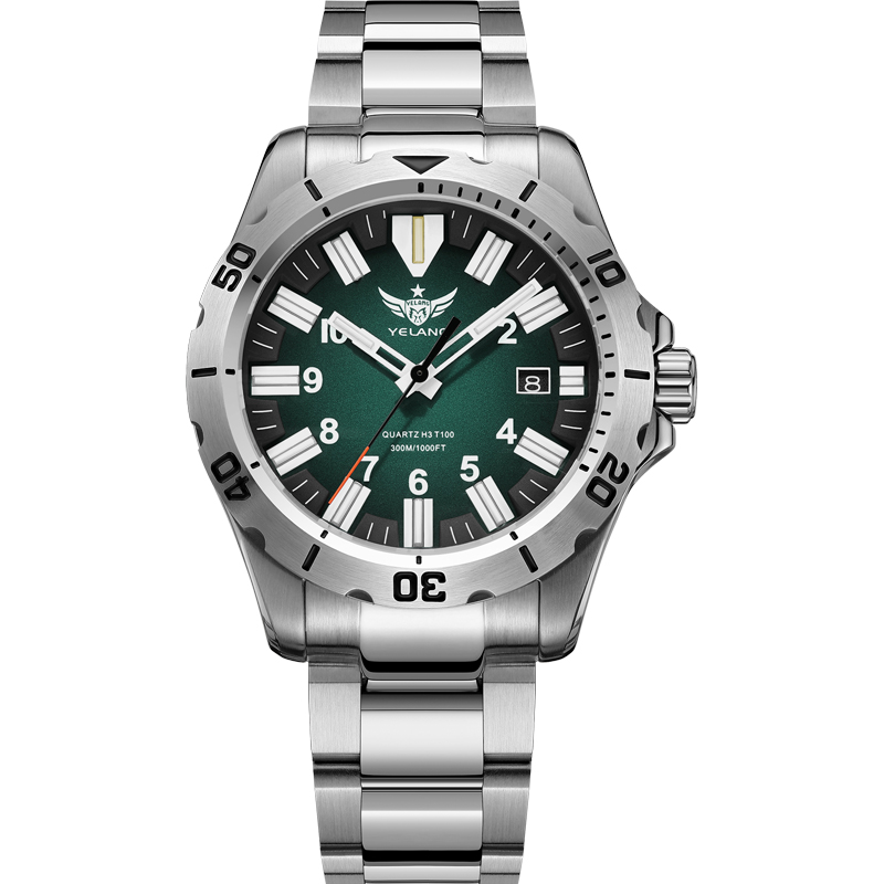 Diver Watch 300M - YELANG V1036S Herren-Quarzuhr 42mm Schweizer Ronda-Uhrwerk