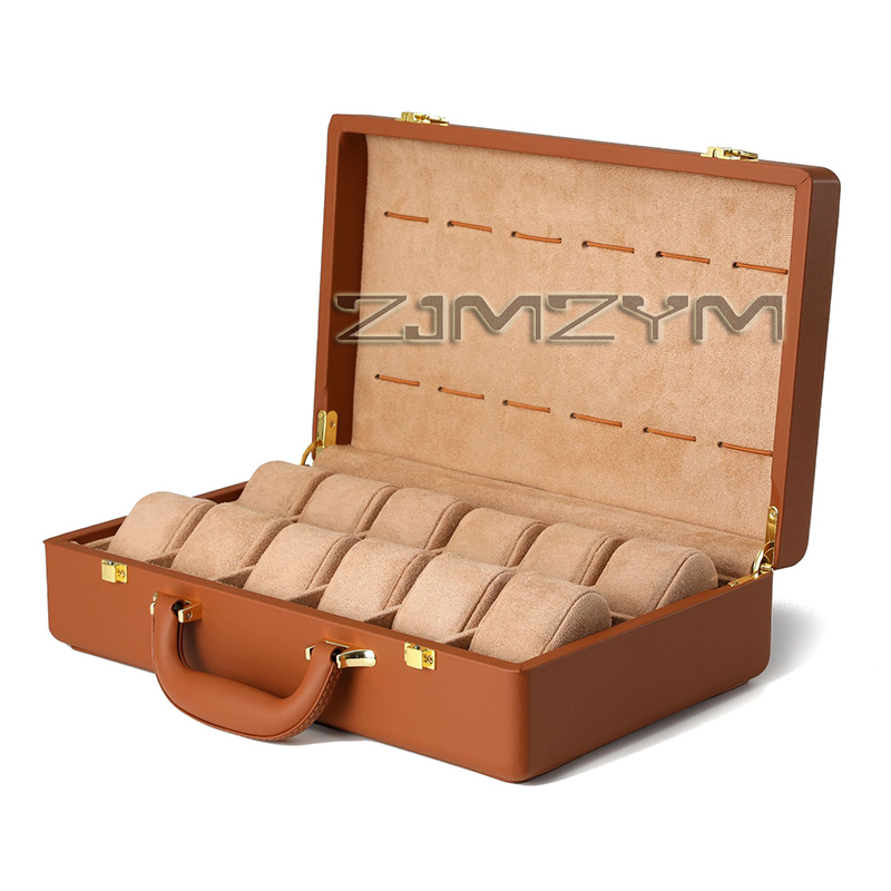 Luxury Watch Storage - 12-Fach-Uhrenbox für Herrenuhren, Reise-Uhrenbox, Rolex-Aufbewahrungsbox, Organizer,