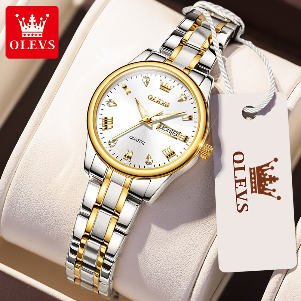Olevs neue Mode Frauen Quarzuh – Luxury Watch Moon Phase Bewertung und Preis