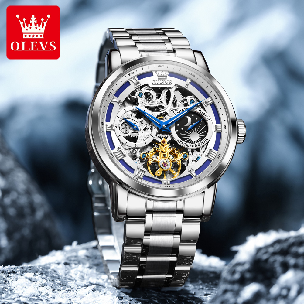 OLEVS 6670 Original Herrenuhr  – Luxury Watch Moon Phase Bewertung und Preis