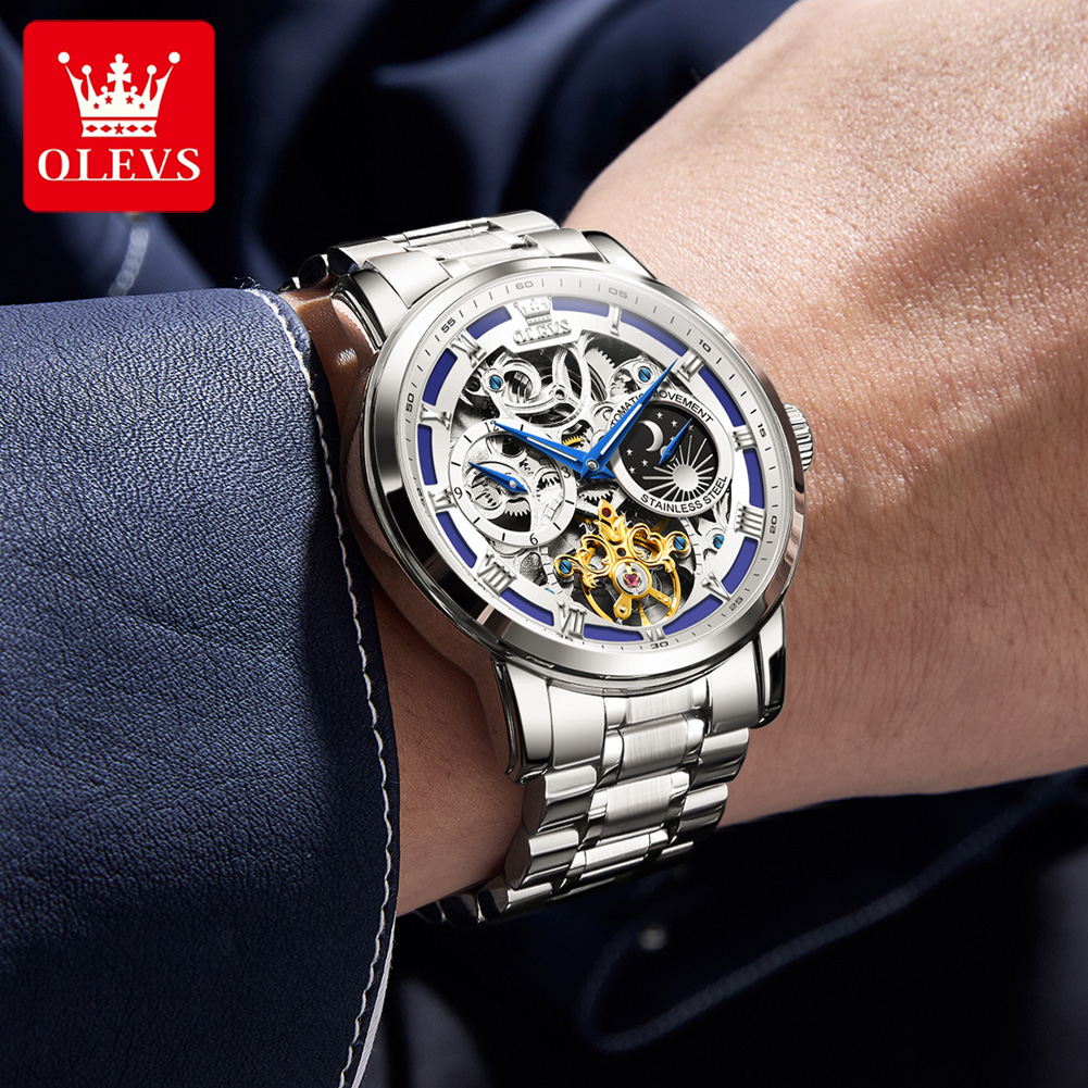 OLEVS 6670 Original Herrenuhr  – Luxury Watch Moon Phase Bewertung und Preis
