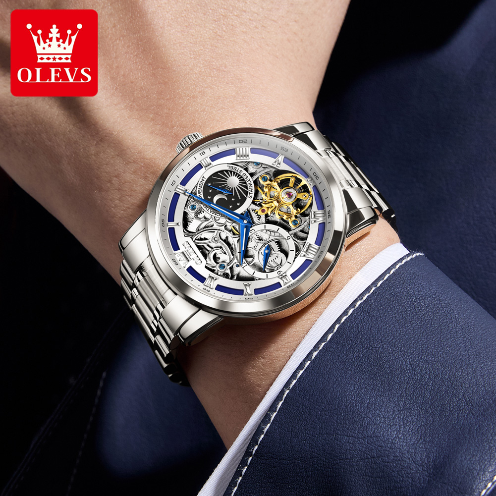 OLEVS 6670 Original Herrenuhr  – Luxury Watch Moon Phase Bewertung und Preis