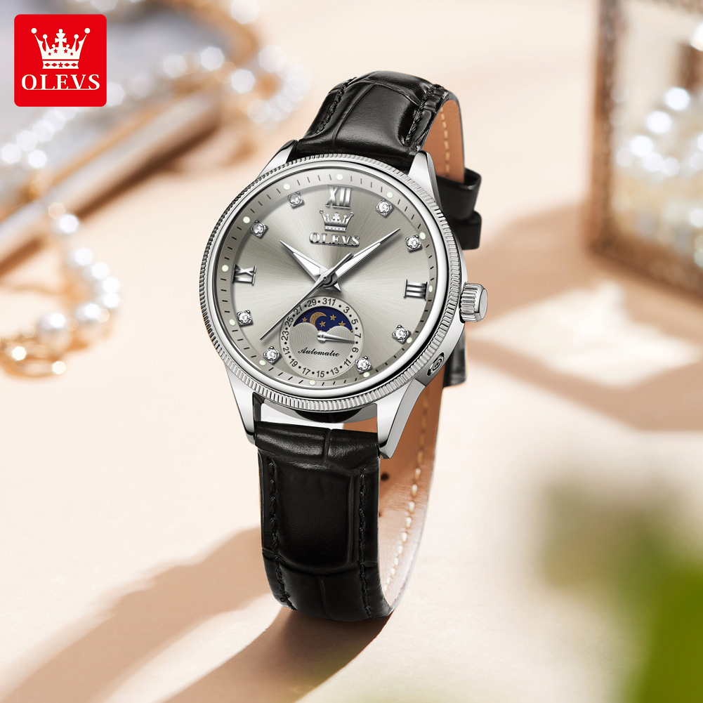 OLEVS Mondphase Mode Frauen Uh – Luxury Watch Moon Phase Bewertung und Preis
