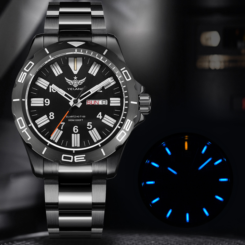 YELANG V1036 42MM Herren Quarz – Diver Watch 300M Bewertung und Preis