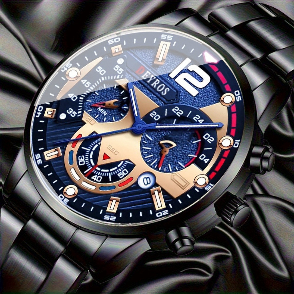 4-teiliges Set: Herrenuhr und  – Watch Triangle Luxury Bewertung und Preis