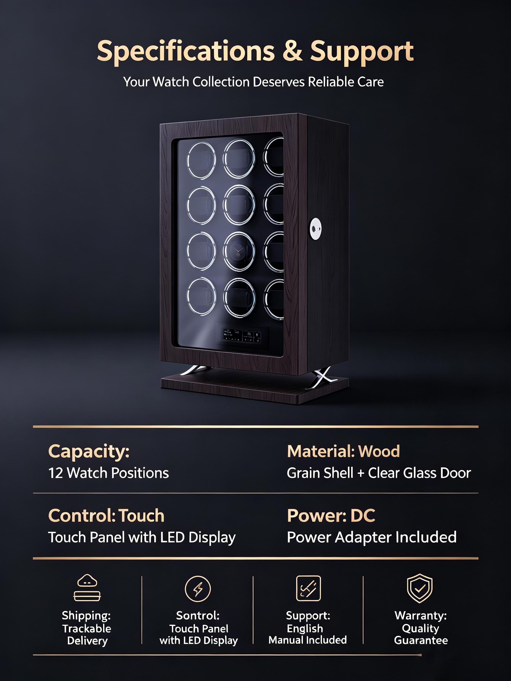 IBBETON Luxuriöser Verstellbar – Luxury Watch Winder Box Bewertung und Preis