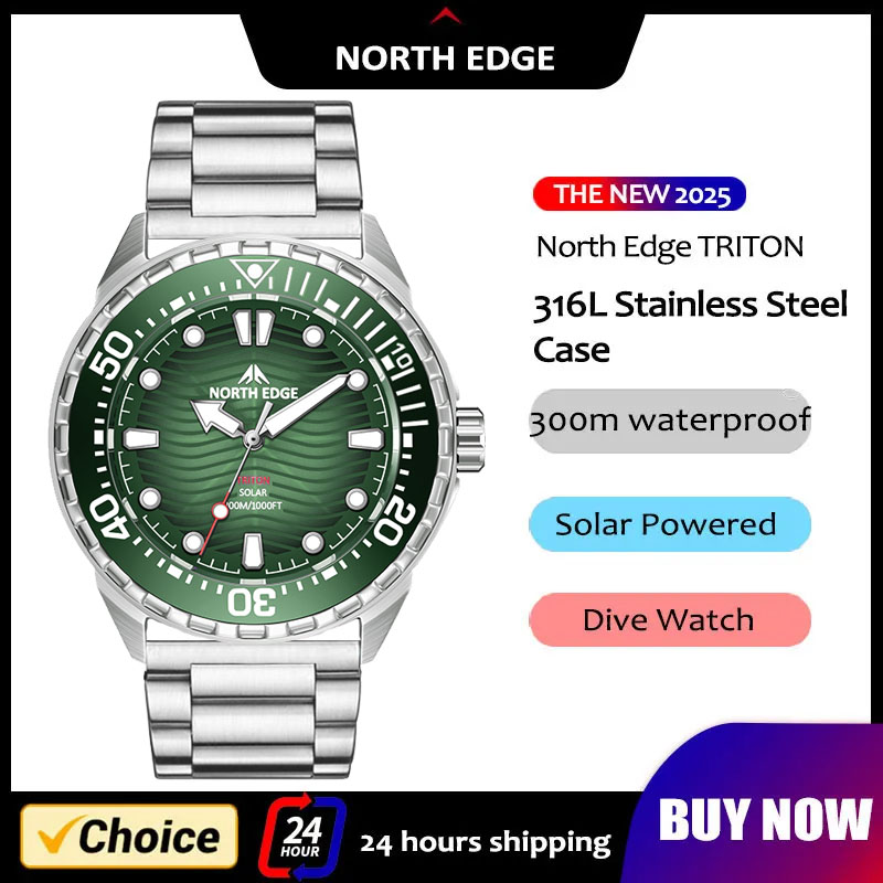 2026 Neue NORTH EDGE TRITON So – Diver Watch 300M Bewertung und Preis