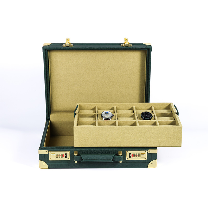 OEM ODM Luxuriöse 15-Fach Grün – Luxury Watch Storage Bewertung und Preis