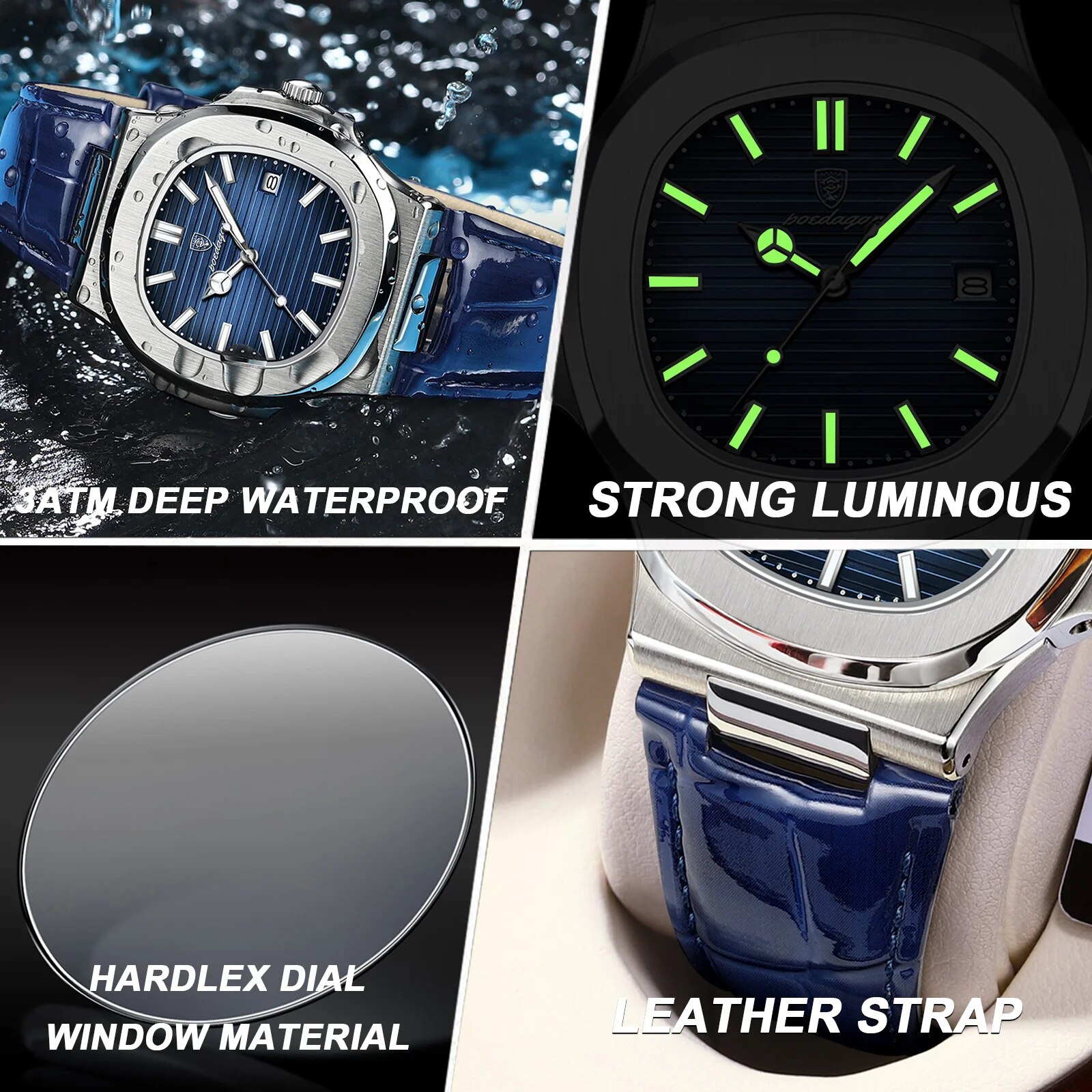POEDAGAR Top Luxus Platz Mann  – Luxury Watch Ap Bewertung und Preis
