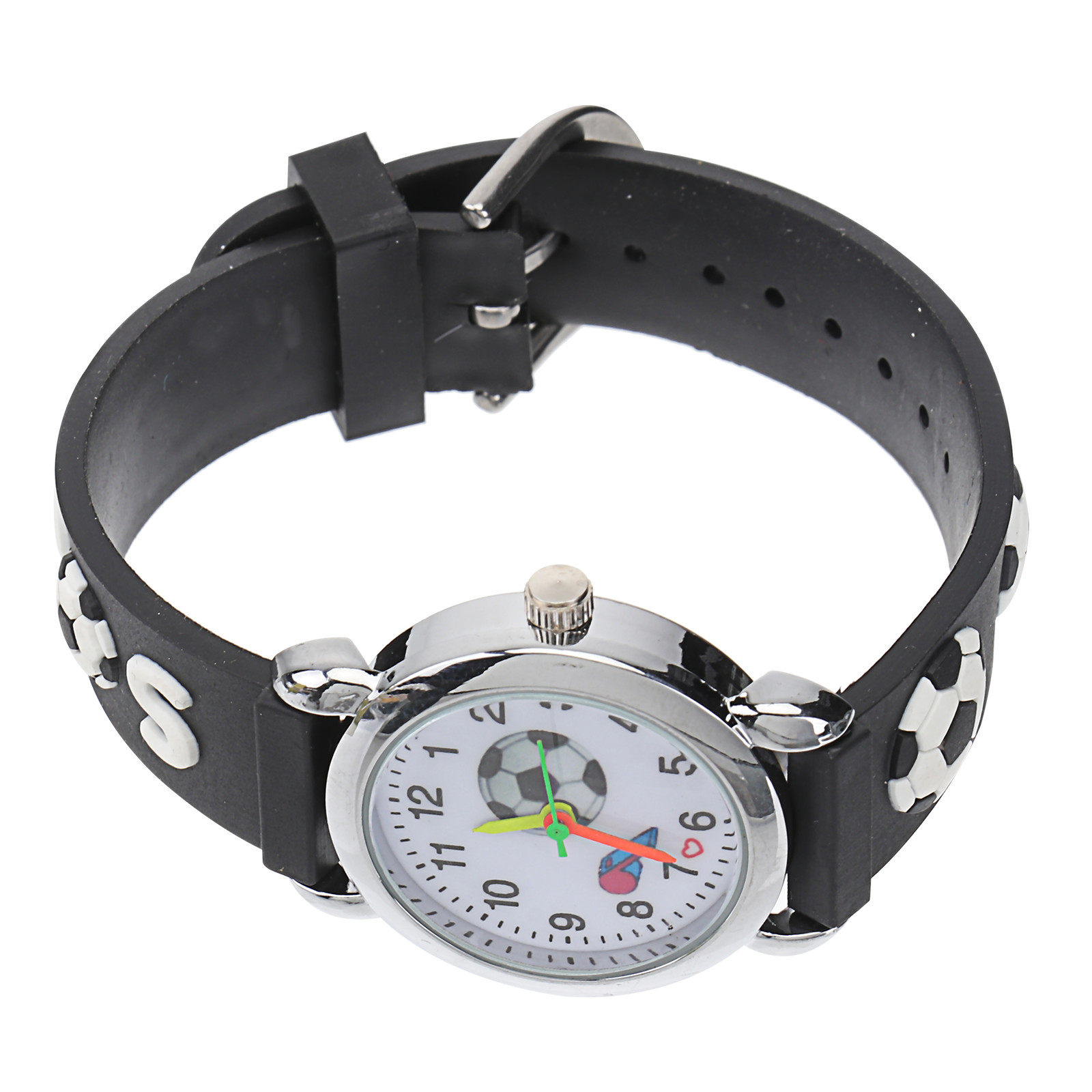 Fußball-Thema-Uhr, Cartoon-Sil – Luxury Watch Gold And Black Bewertung und Preis