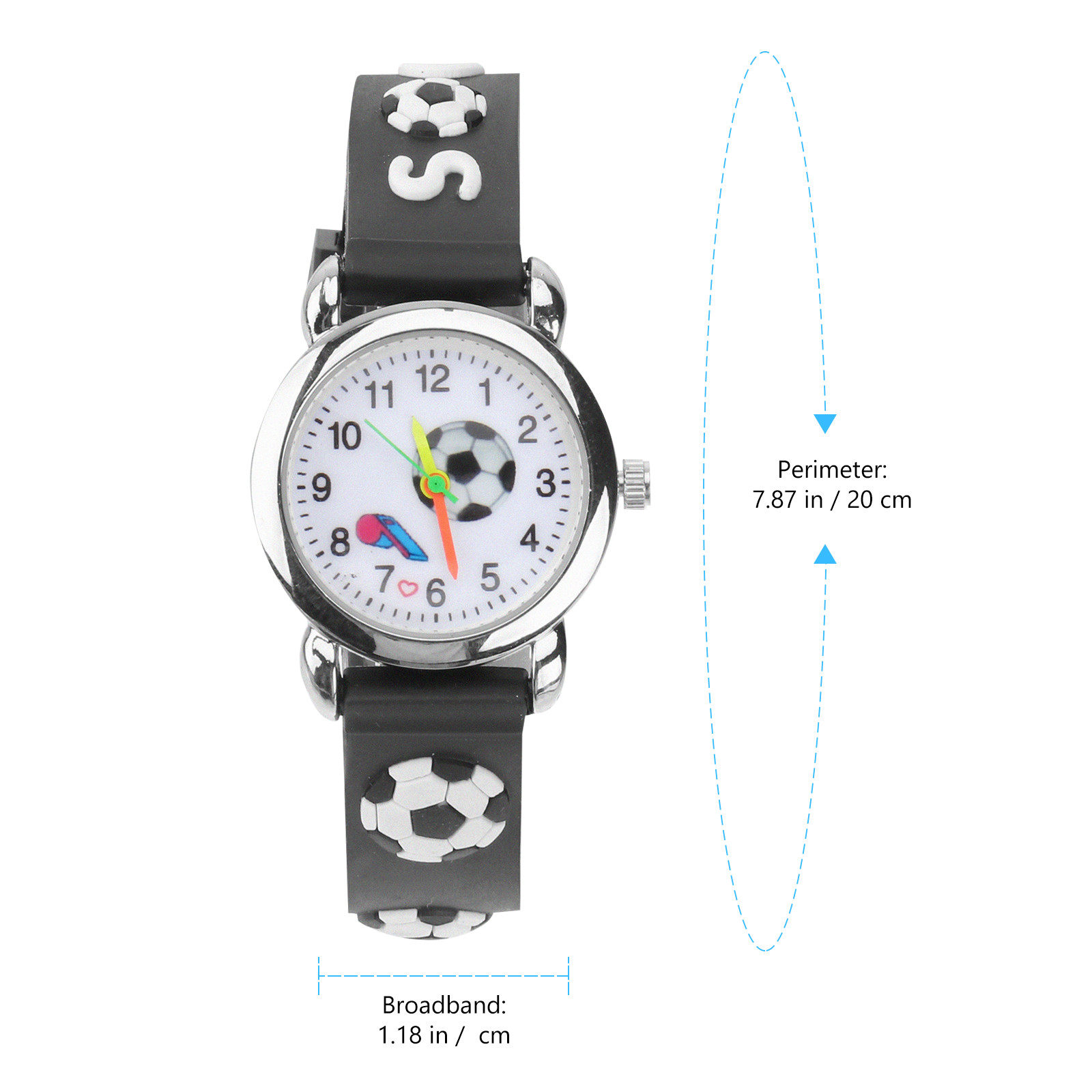 Fußball-Thema-Uhr, Cartoon-Sil – Luxury Watch Gold And Black Bewertung und Preis