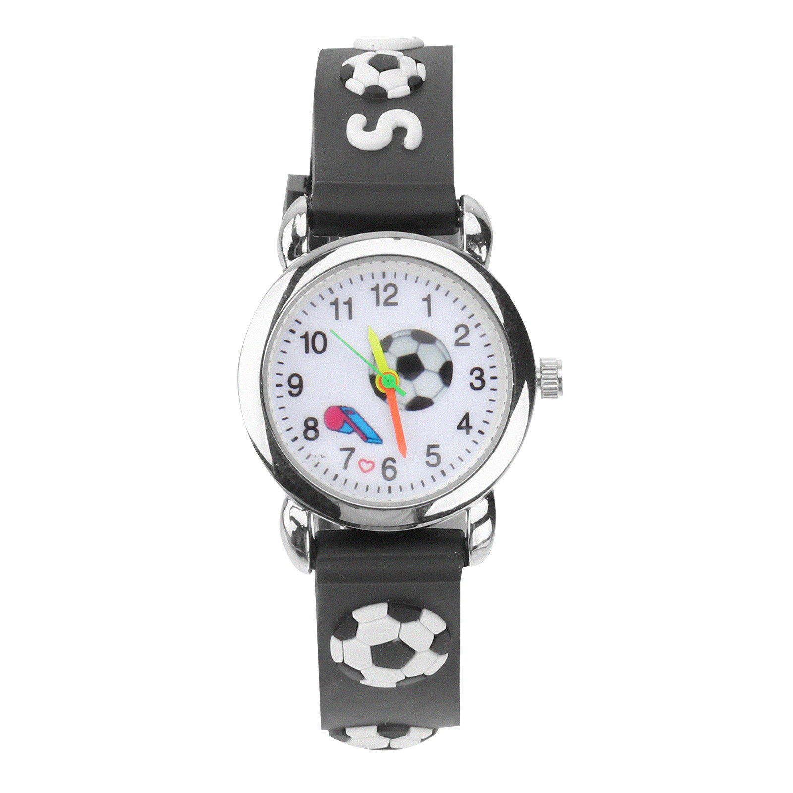 Fußball-Thema-Uhr, Cartoon-Sil – Luxury Watch Gold And Black Bewertung und Preis