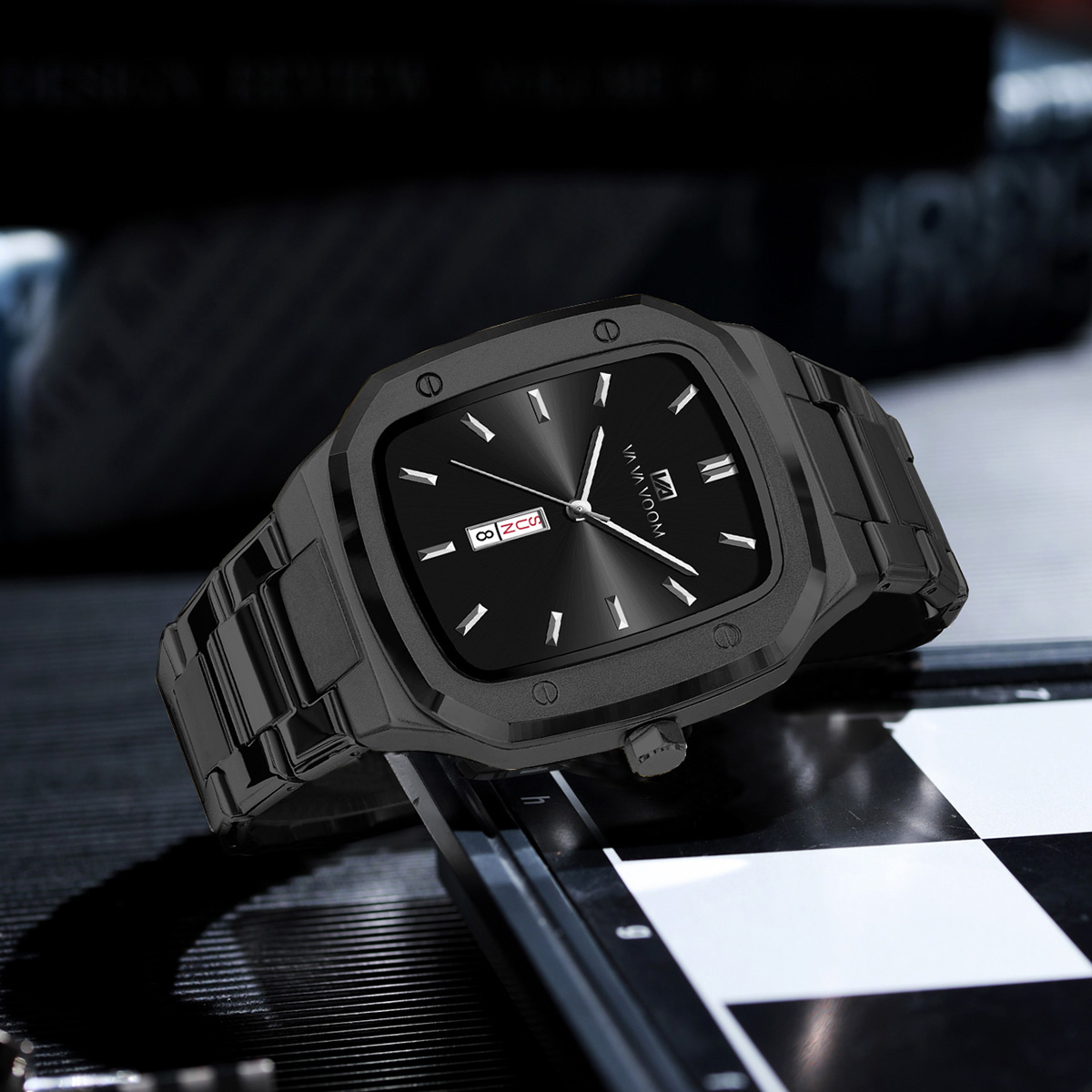 Neue Quarz-Armbanduhr für Herr – Luxury Watch Gold And Black Bewertung und Preis