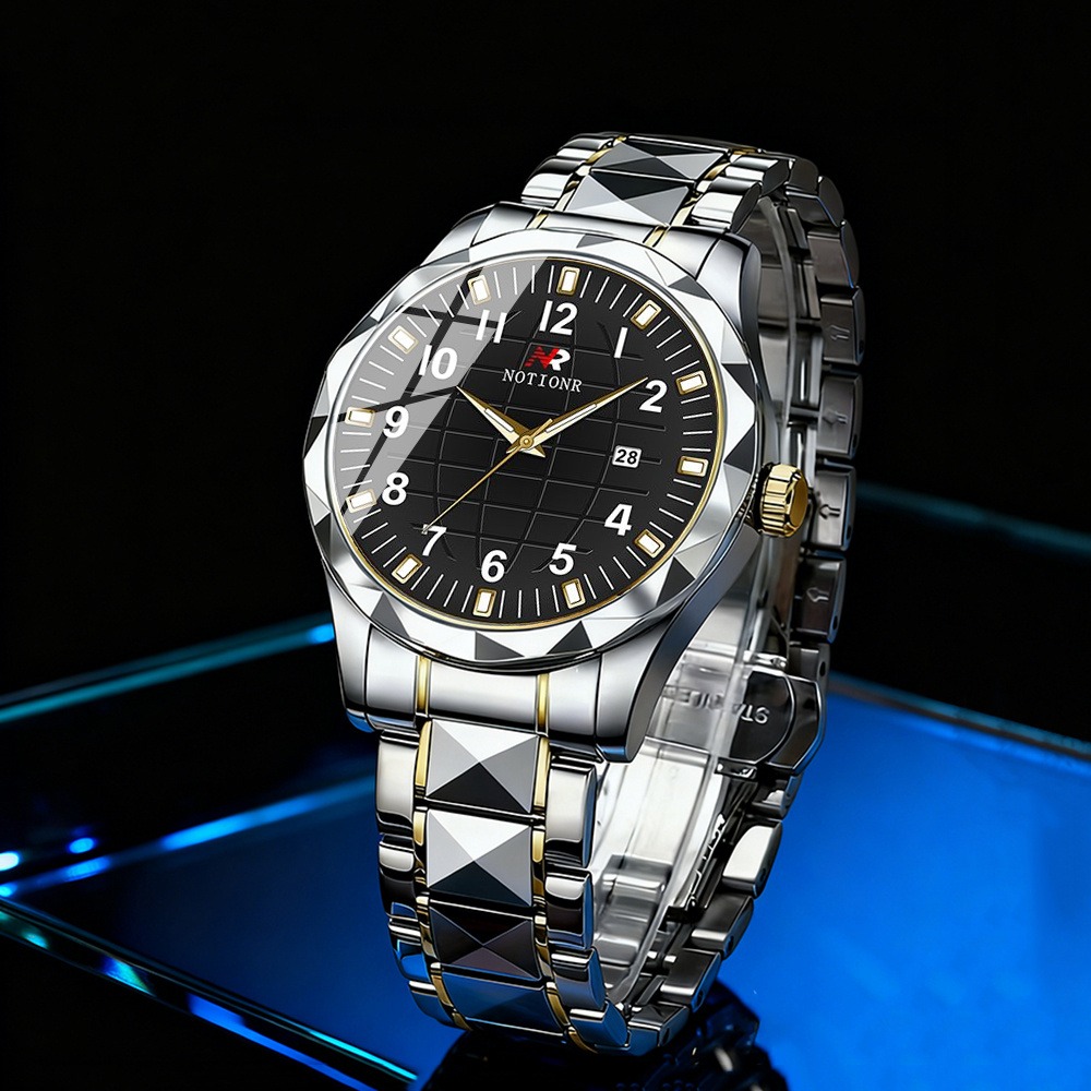 Herren Edelstahl Quarzuhr |    – Luxury Watch Gift Box Bewertung und Preis