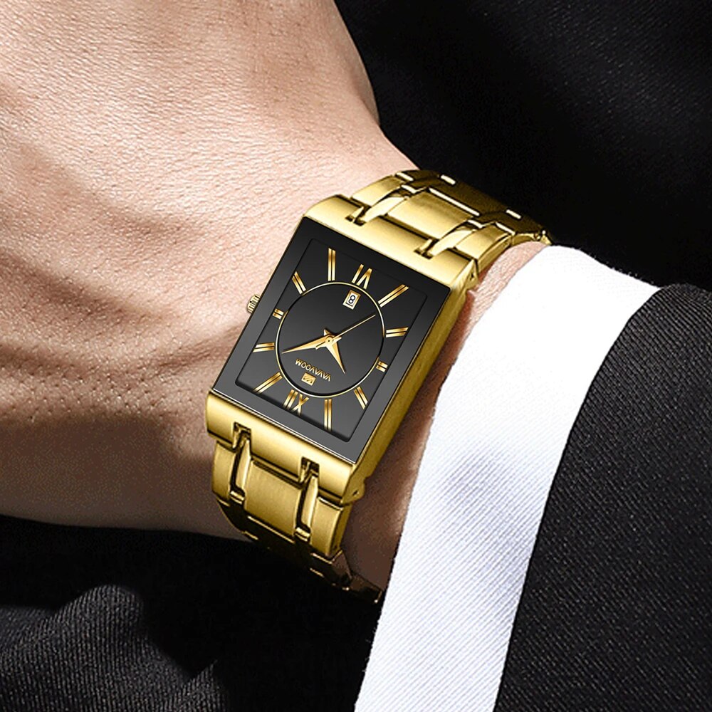 Herren-Business-Armbanduhr, sc – Luxury Watch Gold And Black Bewertung und Preis