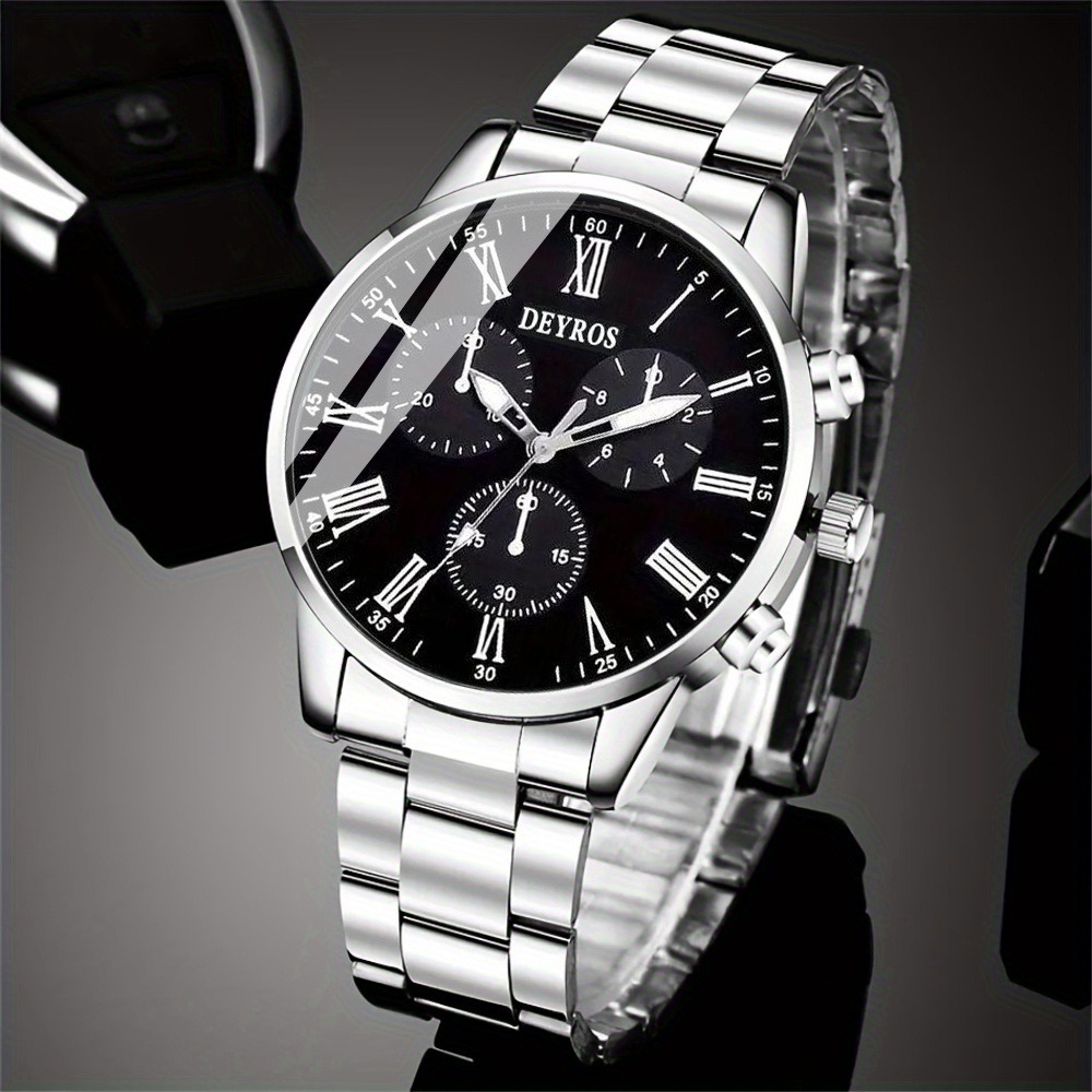 4-teiliges Set: Herrenuhr und  – Watch Triangle Luxury Bewertung und Preis