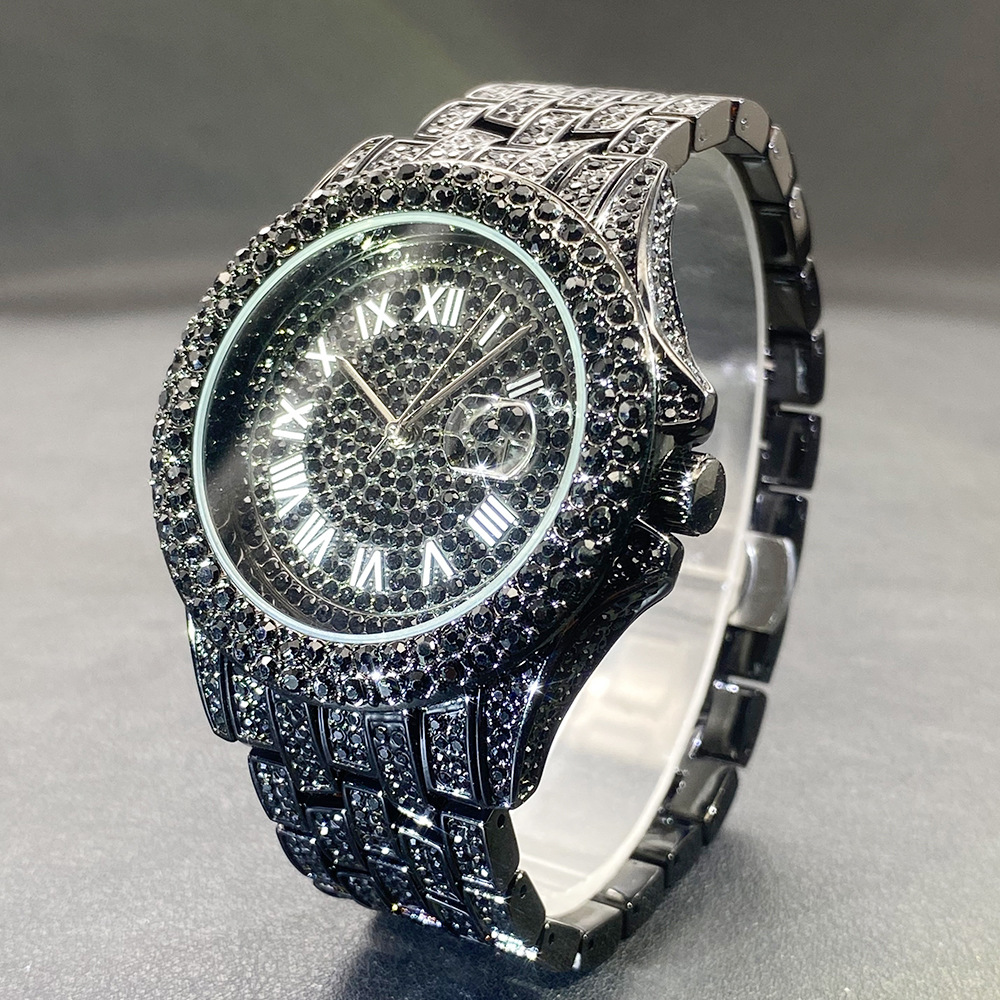 Große Gold-Silber-Schwarz Armb – Luxury Watch Gold And Black Bewertung und Preis