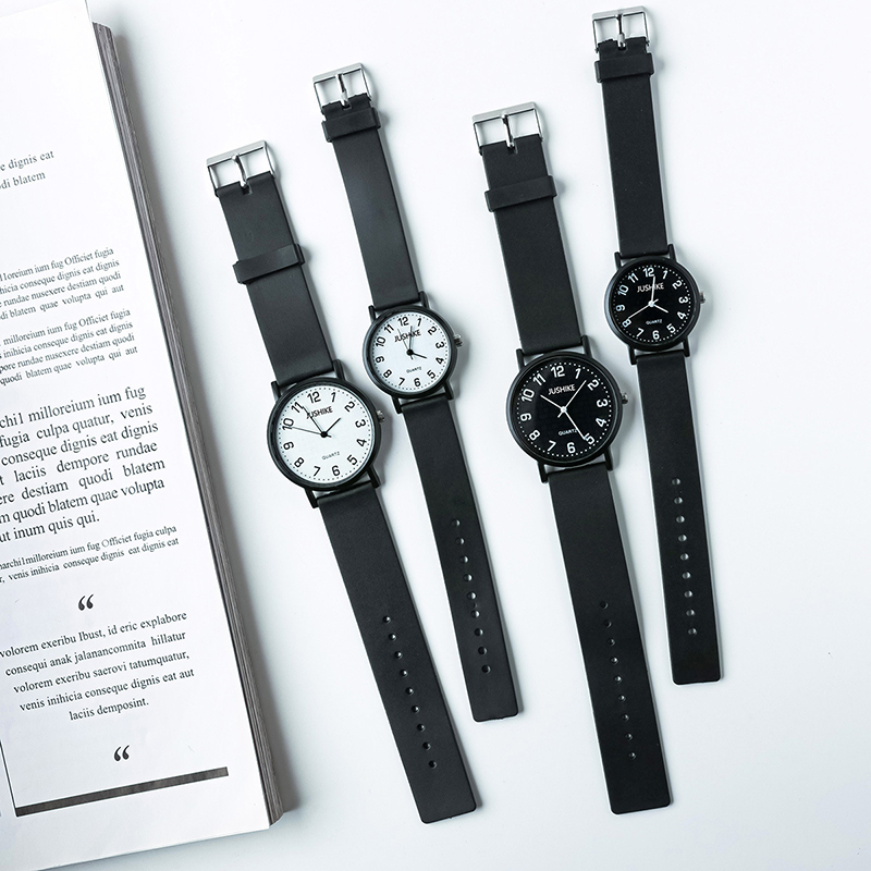 Einfache schwarze Uhr Quarzuhr – Luxury Watch Strap Bewertung und Preis